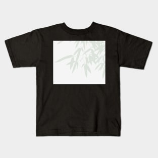 Leaves #Bamboo #Grey Kids T-Shirt